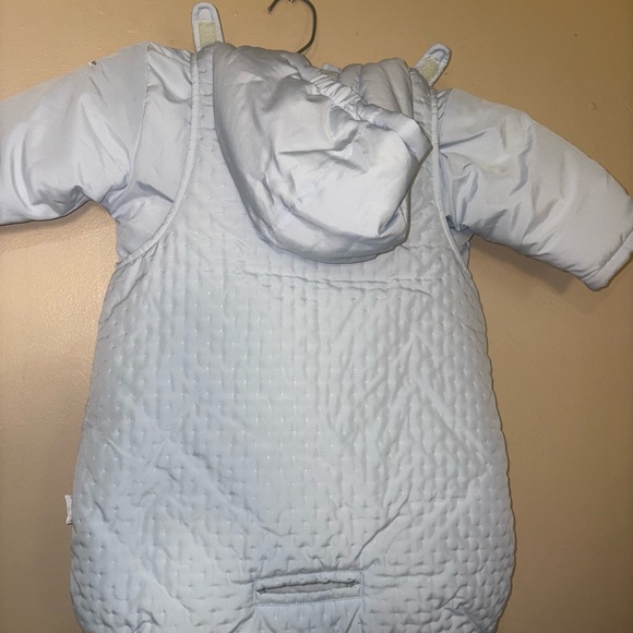 Little Me Light Blue Bear Sleep Sack - Picture 2 of 9